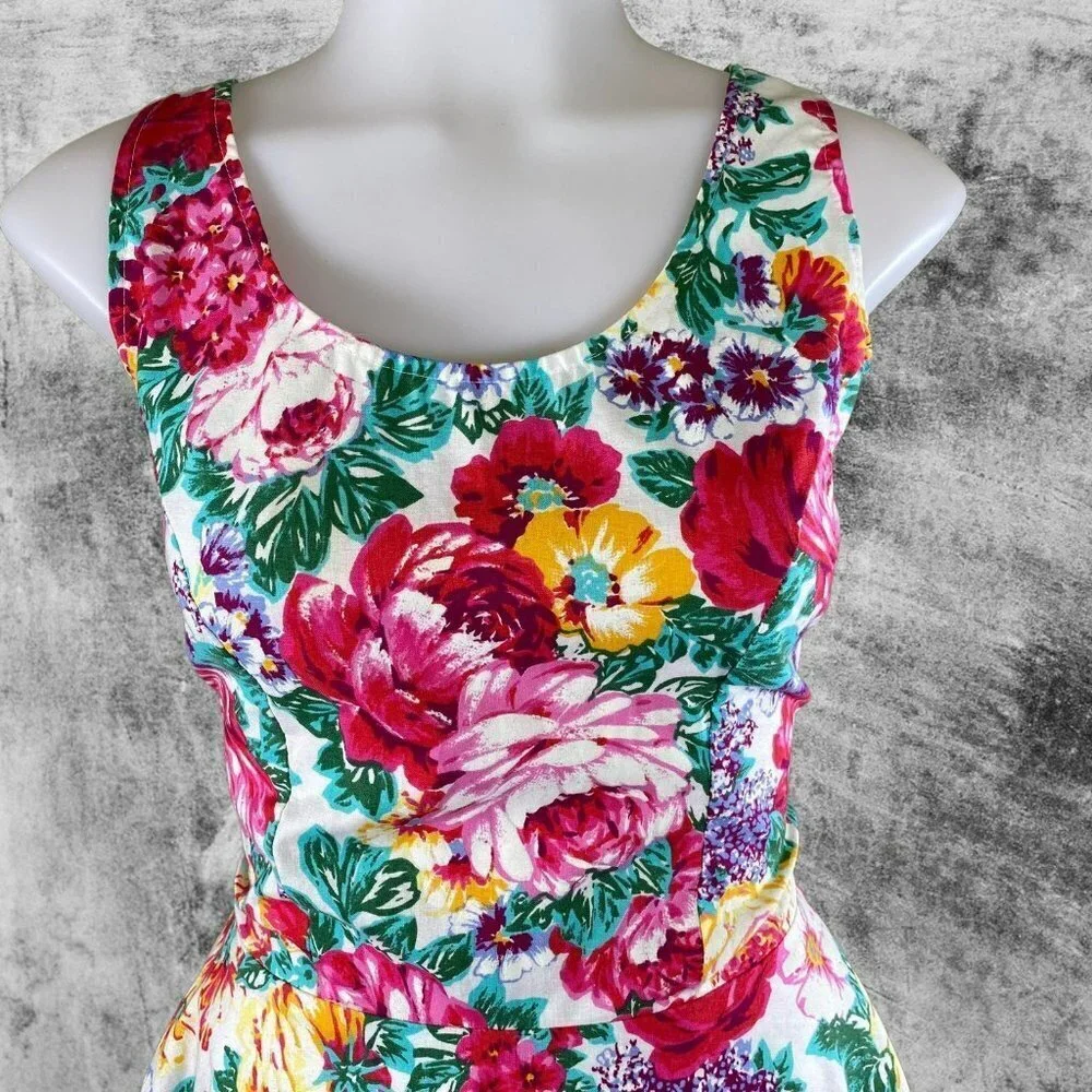VTG RSVP Floral A-line Dress